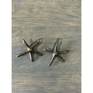 Sterling Silver Dangling Starfish Earrings